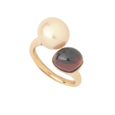 Jewelry MIMI | Ring Blanche Red Garnet