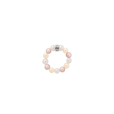 Jewelry MIMI | Elastic Ring Multicolor Pearls 5Mm