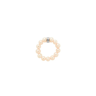 Jewelry MIMI | Elastic Ring Rose Pearls 5Mm