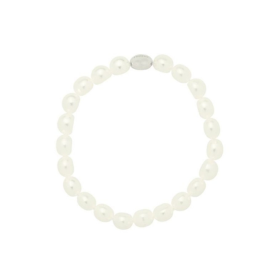 Jewelry MIMI | Bracelet Elastica White Button Pearls