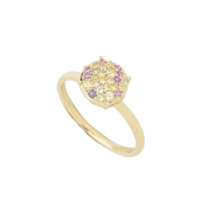 Jewelry MIMI | Mimiland Pave Yellow Gold Ring