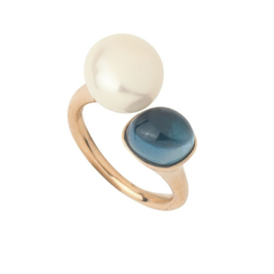 Jewelry MIMI | Ring Blanche Blue Topaz