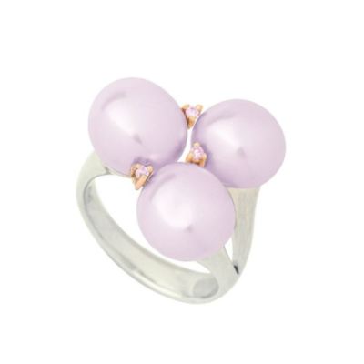 Jewelry MIMI | Ring Blanche Violet Pearls